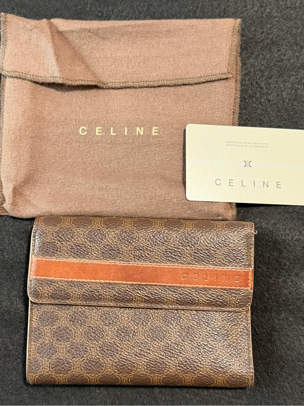 Celine Brown Monogram Wallet